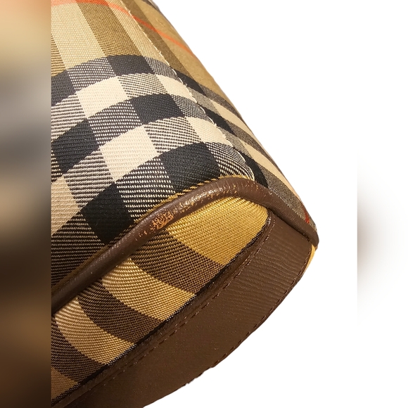Burberrys Vintage Haymarket Check Canvas Crossbody w/ COA - Picture 7 of 11